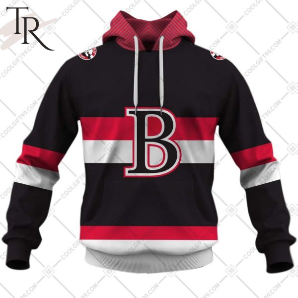 Personalized AHL Belleville Senators Color Jersey Style Hoodie