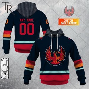 Personalized AHL Coachella Valley Firebirds Color Jersey Style Hoodie