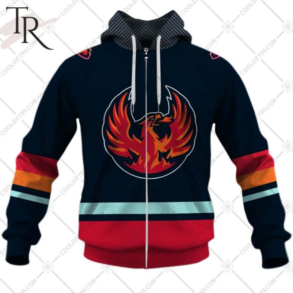 Personalized AHL Coachella Valley Firebirds Color Jersey Style Hoodie