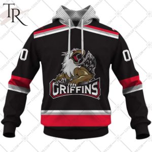 Personalized AHL Grand Rapids Griffins Color Jersey Style Hoodie