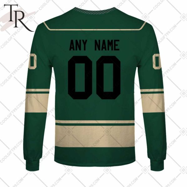 Personalized AHL Iowa Wild Color Jersey Style Hoodie