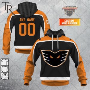 Personalized AHL Lehigh Valley Phantoms Color Jersey Style Hoodie