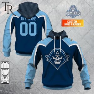 Personalized AHL Milwaukee Admirals Color Jersey Style Hoodie