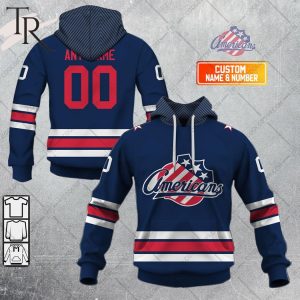 Personalized AHL Rochester Americans Color Jersey Style Hoodie