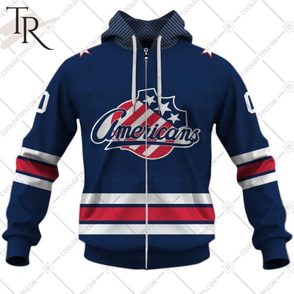 Personalized AHL Rochester Americans Color Jersey Style Hoodie