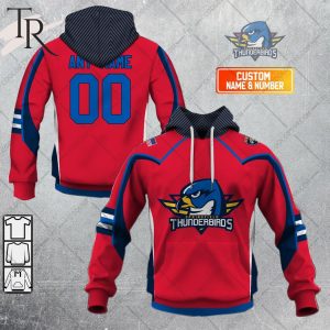 Personalized AHL Springfield Thunderbirds Color Jersey Style Hoodie