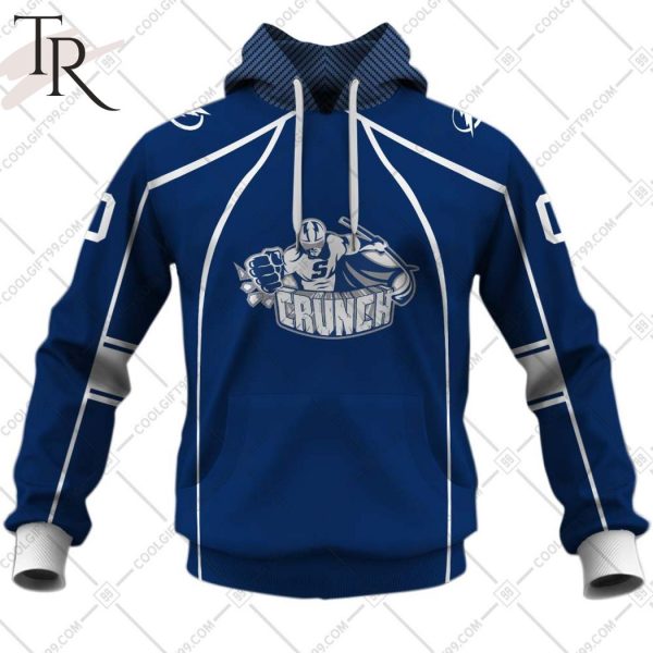 Personalized AHL Syracuse Crunch Color Jersey Style Hoodie