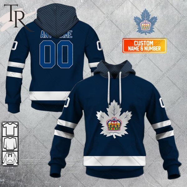 Personalized AHL Toronto Marlies Color Jersey Style Hoodie