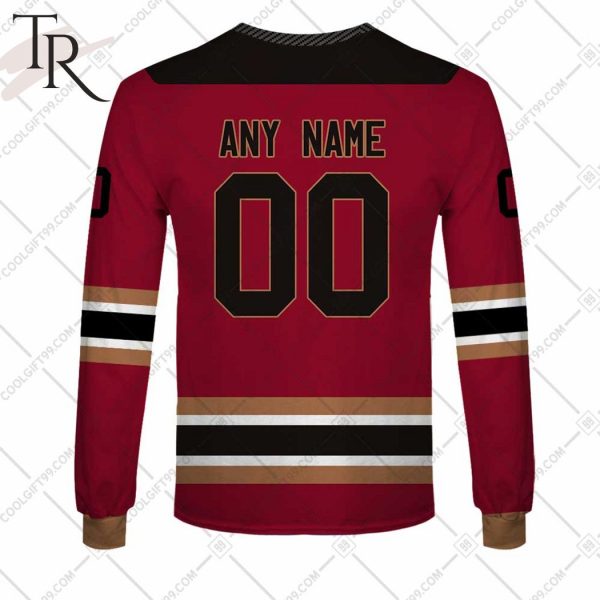 Personalized AHL Tucson Roadrunners Color Jersey Style Hoodie