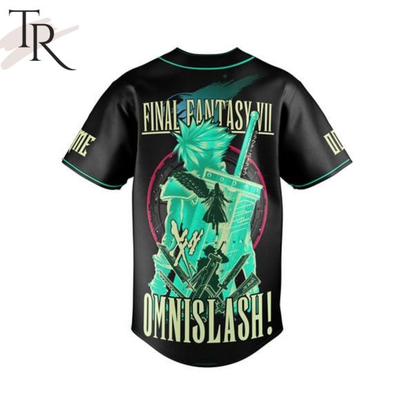 Final Fantasy VII Omnislash Custom Baseball Jersey
