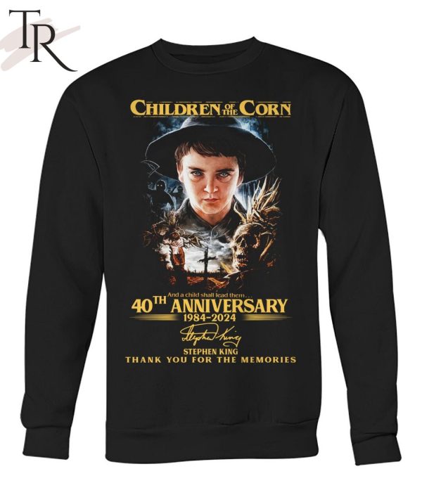 Children Of The Corn And A Child Shall Lead Them 40th Anniversary 1984-2024 Stephen King Thank You For The Memories T-Shirt