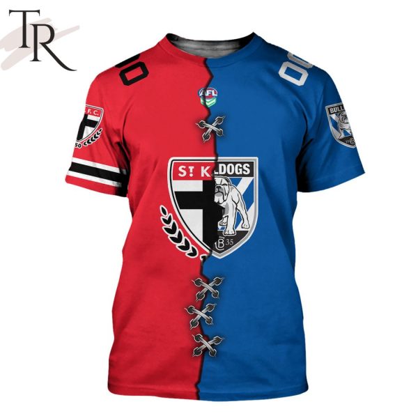 AFL x NRL Special Design Collection Select Any 2 Teams to Mix and Match! T-Shirt
