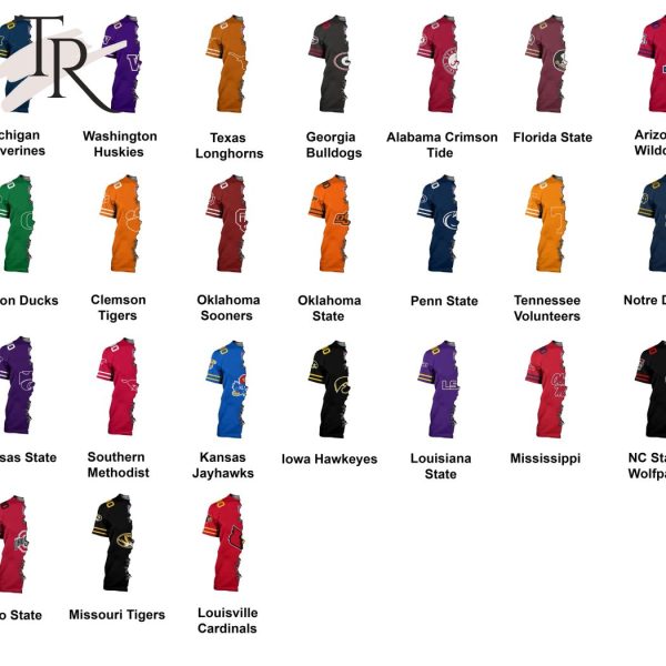 Personalized NCAA x NFL Special Design Collection Select Any 2 Teams to Mix and Match! T-Shirt