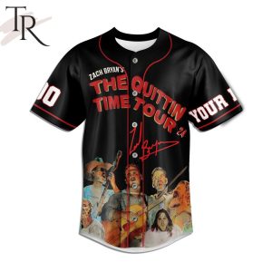 Zach Bryan’s The Quittin Time Tour Custom Baseball Jersey