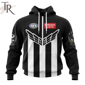 AFL Collingwood Football Club Personalized 2024 Swooping Magpie Hoodie