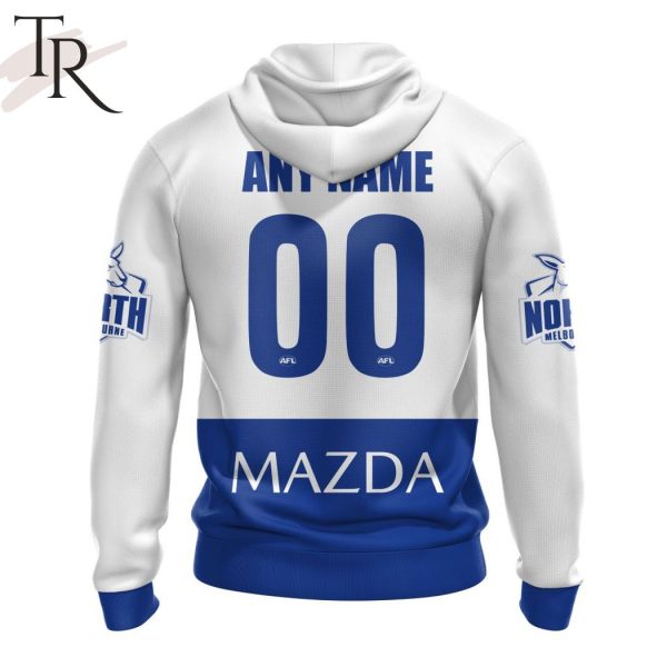 AFL North Melbourne Football Club Personalized 2024 Away Hoodie