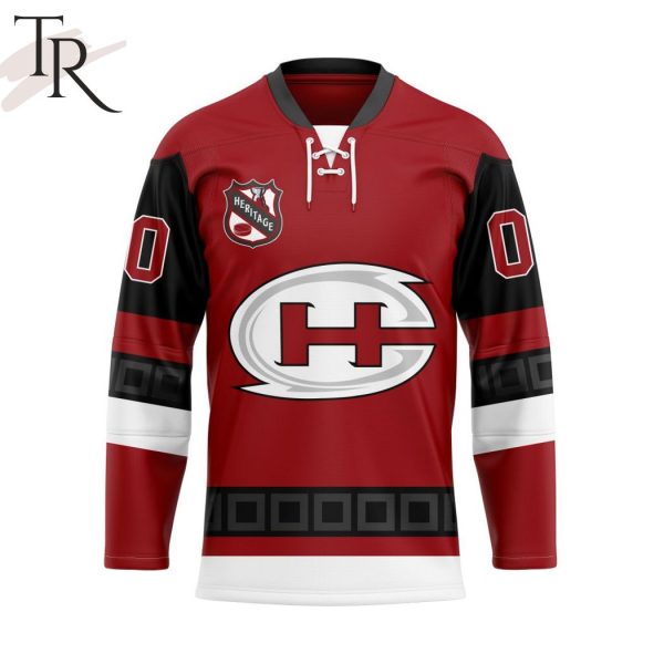 NHL Carolina Hurricanes Personalized Heritage Hockey Jersey Design