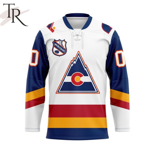 NHL Colorado Avalanche Personalized Heritage Hockey Jersey Design