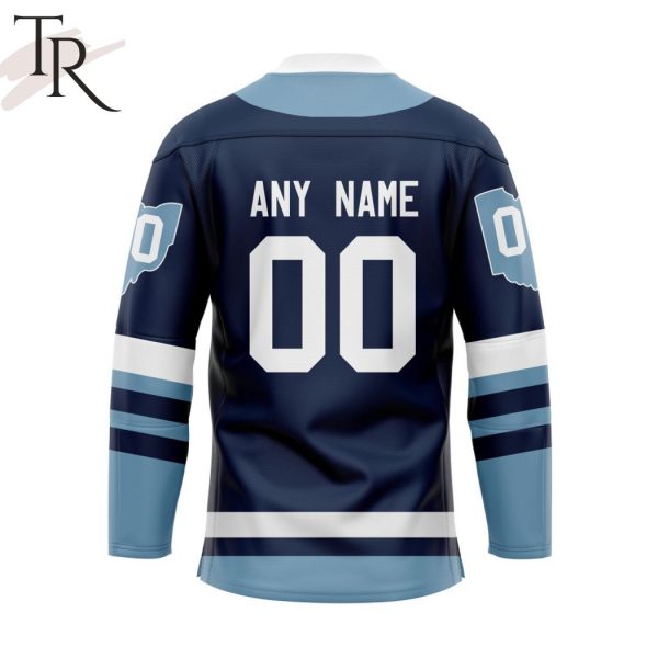 NHL Columbus Blue Jackets Personalized Heritage Hockey Jersey Design