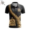 Super Rugby Fijian Drua Special Black And Gold Polo Shirt