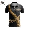 Super Rugby BNZ Crusaders Special Black And Gold Polo Shirt