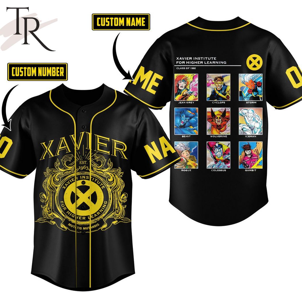 Xavier Institute For Higher Learning Custom Baseball Jersey