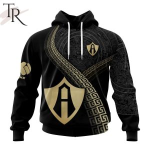 Personalized LIGA MX Atlas F.C Special Black And Gold Design Hoodie