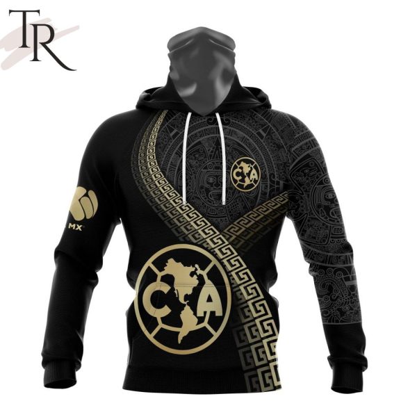 Personalized LIGA MX Club America Special Black And Gold Design Hoodie