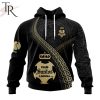 Personalized LIGA MX Club Puebla Special Black And Gold Design Hoodie