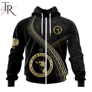 Personalized LIGA MX Club Tijuana Special Black And Gold Design Hoodie