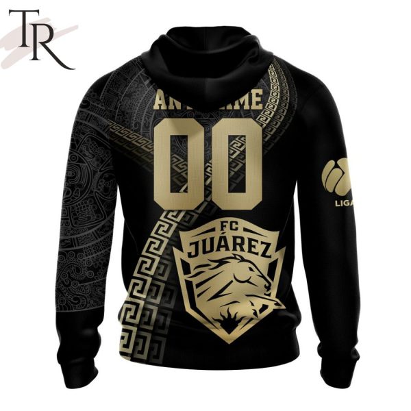 Personalized LIGA MX FC Juarez Special Black And Gold Design Hoodie