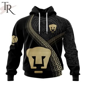 Personalized LIGA MX Pumas UNAM Special Black And Gold Design Hoodie