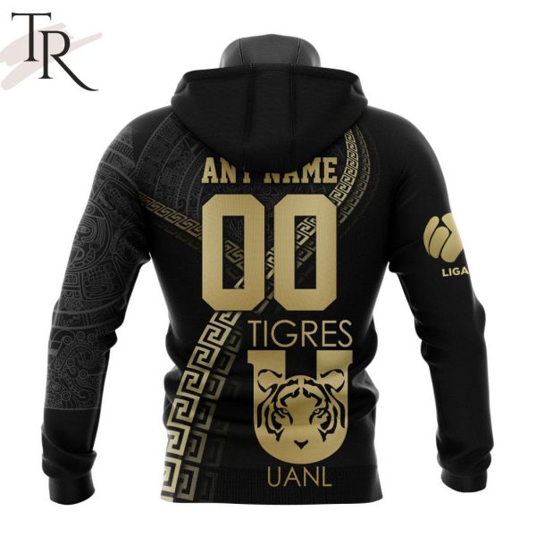 Personalized LIGA MX Tigres UANL Special Black And Gold Design Hoodie