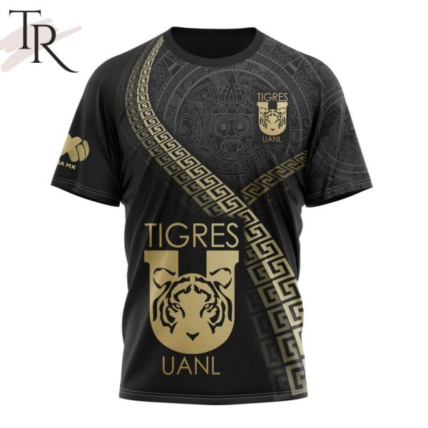 Personalized LIGA MX Tigres UANL Special Black And Gold Design Hoodie