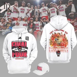 NCAA Women’s Basketball Final Four 2024 South Regional Champions NC State Wolfpack Hoodie, Cap