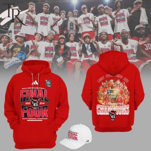 NCAA Women’s Basketball Final Four 2024 South Regional Champions NC State Wolfpack Hoodie, Cap – Red