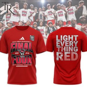NC State Men’s Basketball 2024 Final Four Light Every Thing Red Hoodie – Red