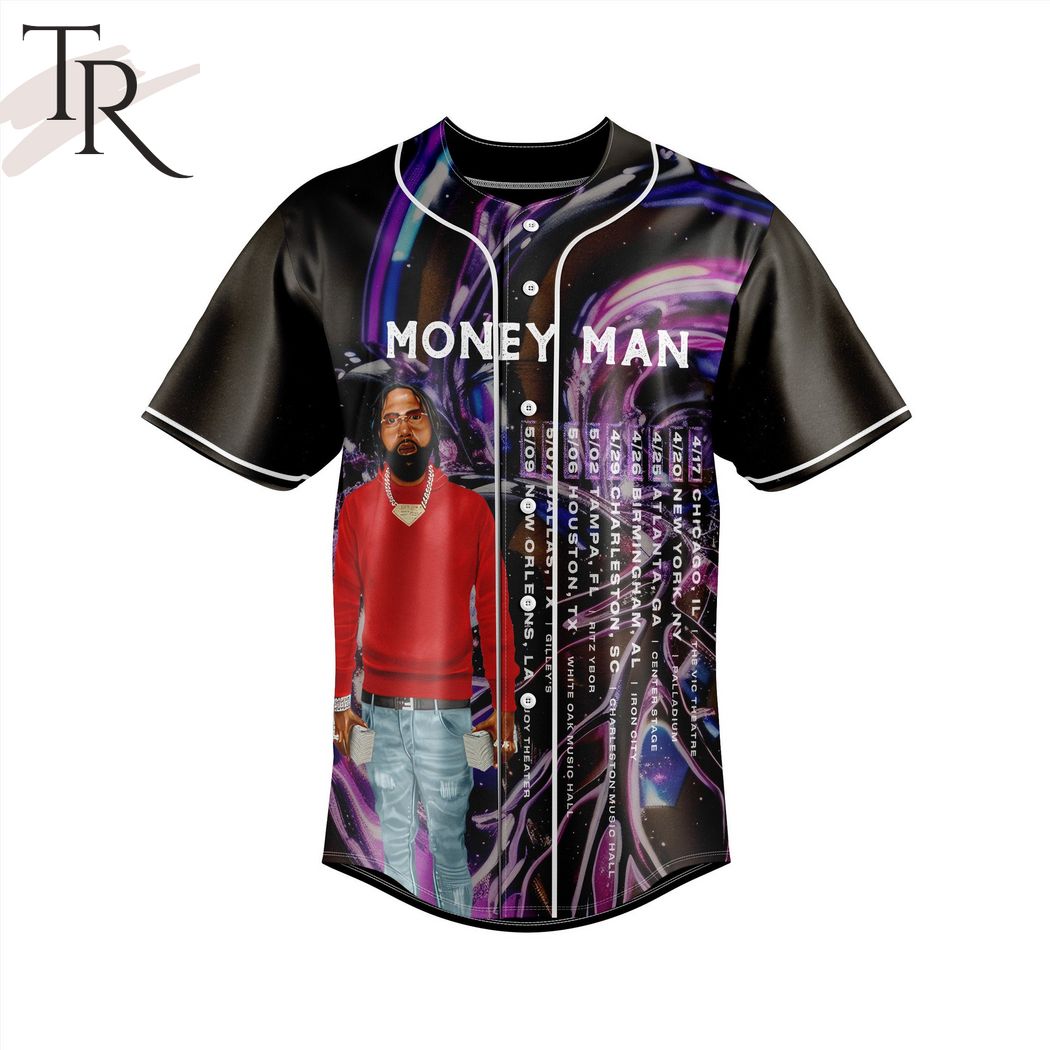 Money Man Purple Heart Baseball Jersey