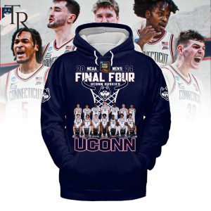 2024 NCAA Men’s Final Four Uconn Huskies Hoodie – Navy