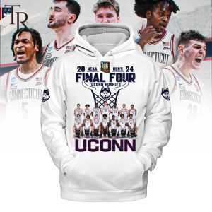 2024 NCAA Men’s Final Four Uconn Huskies Hoodie – White