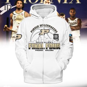 Purdue Boilermakers 2024 NCAA Men’s Final Four Phoenix, Arizona Hoodie – White