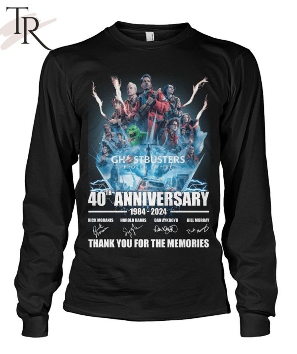 Ghostbusters Frozen Empire 40th Anniversary 1984-2024 Thank You For The Memories T-Shirt