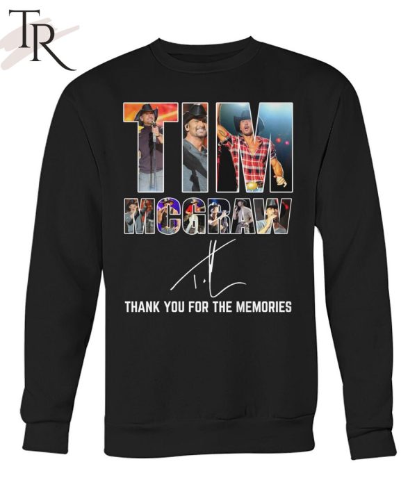 Tim Mcgraw Thank You For The Memories T-Shirt