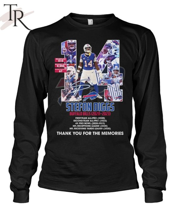 Stefon Diggs Buffalo Bills 2020-2023 Thank You For The Memories T-Shirt