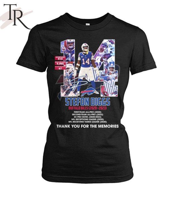 Stefon Diggs Buffalo Bills 2020-2023 Thank You For The Memories T-Shirt