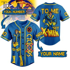 Cyclops To Me My X-Men Custom Baseball Jersey