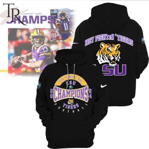 LSU Tigers Football 2024 Reliaquest Bowl Champions Hoodie