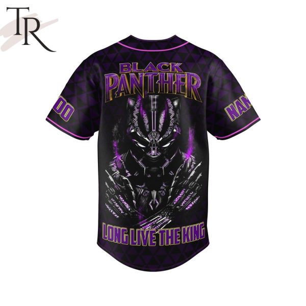 Black Panther Wakanda Forever Long Live The King Custom Baseball Jersey