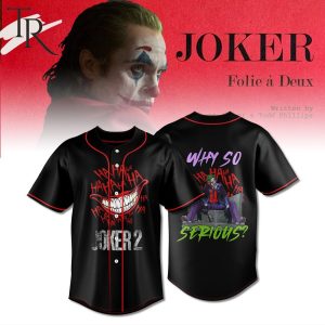 Joker 2 Why So Serious Hahaha Baseball Jersey
