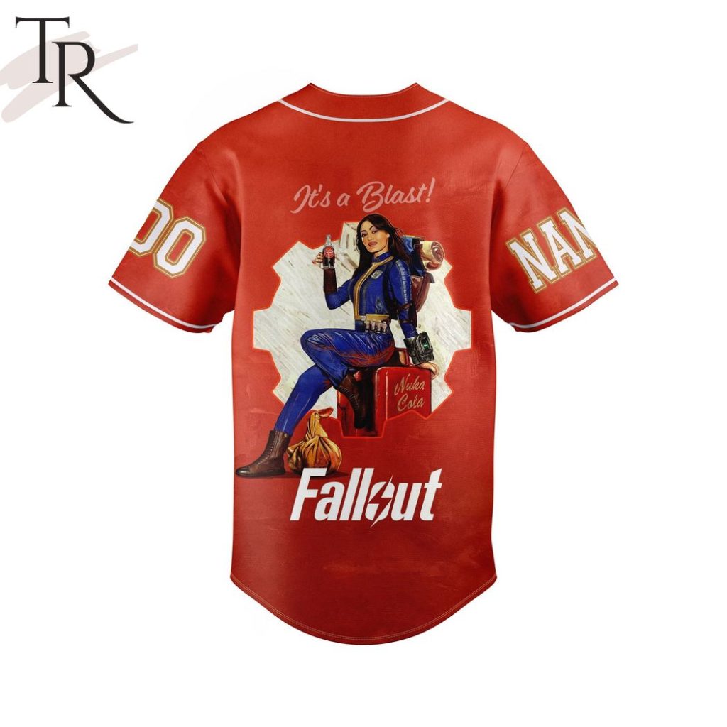 Nuka Cola It's A Blast Fallout Custom Baseball Jersey - Torunstyle